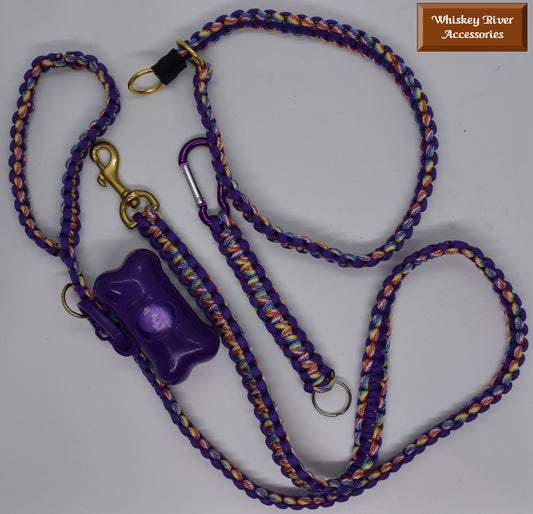 Dog set - Lead, collar, bag dispenser & keychain