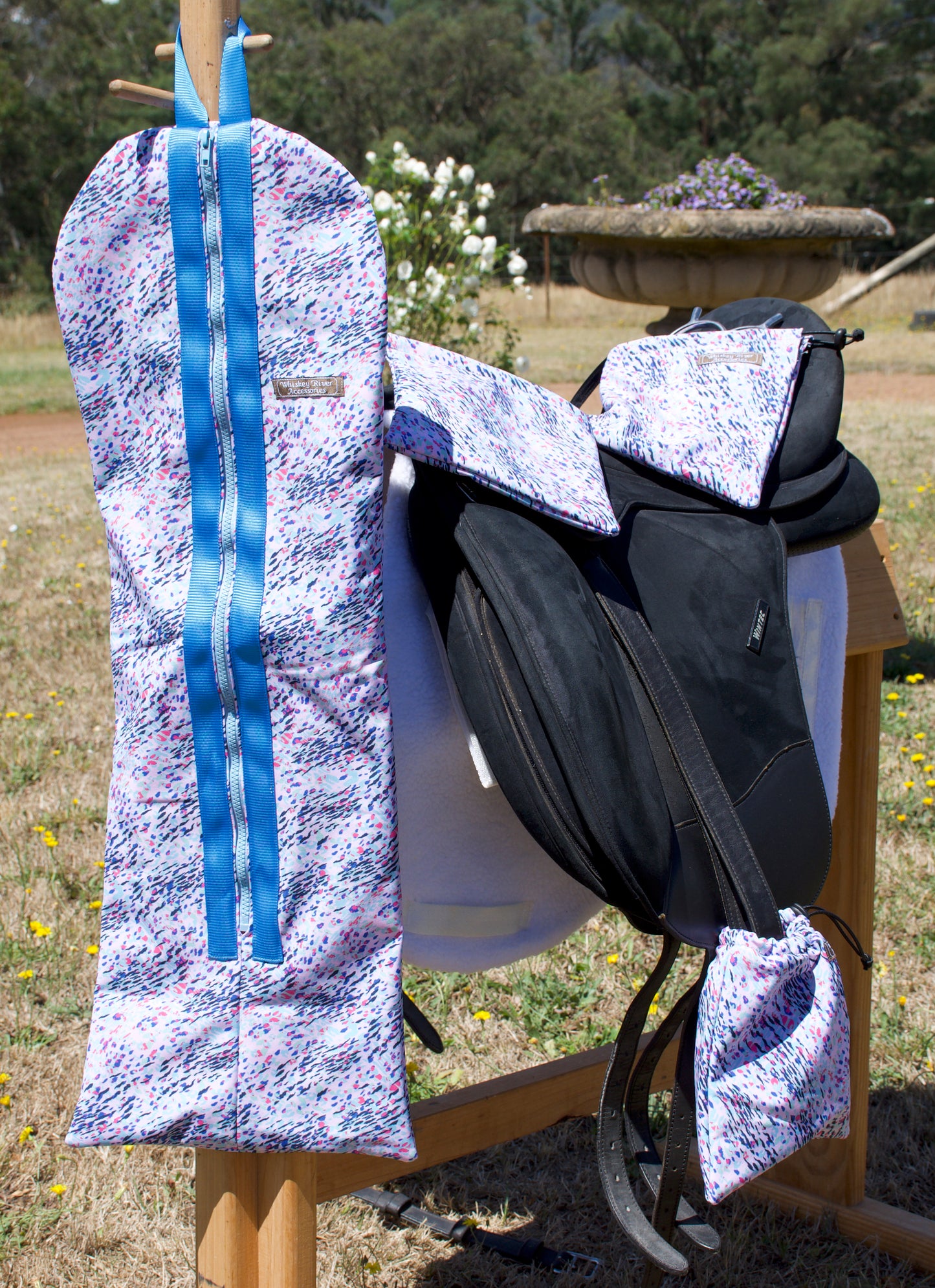 Matching set - Bridle Bag, Stirrup Covers & Spur bag