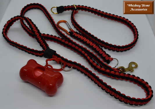 Dog set - Lead, collar, bag dispenser & keychain
