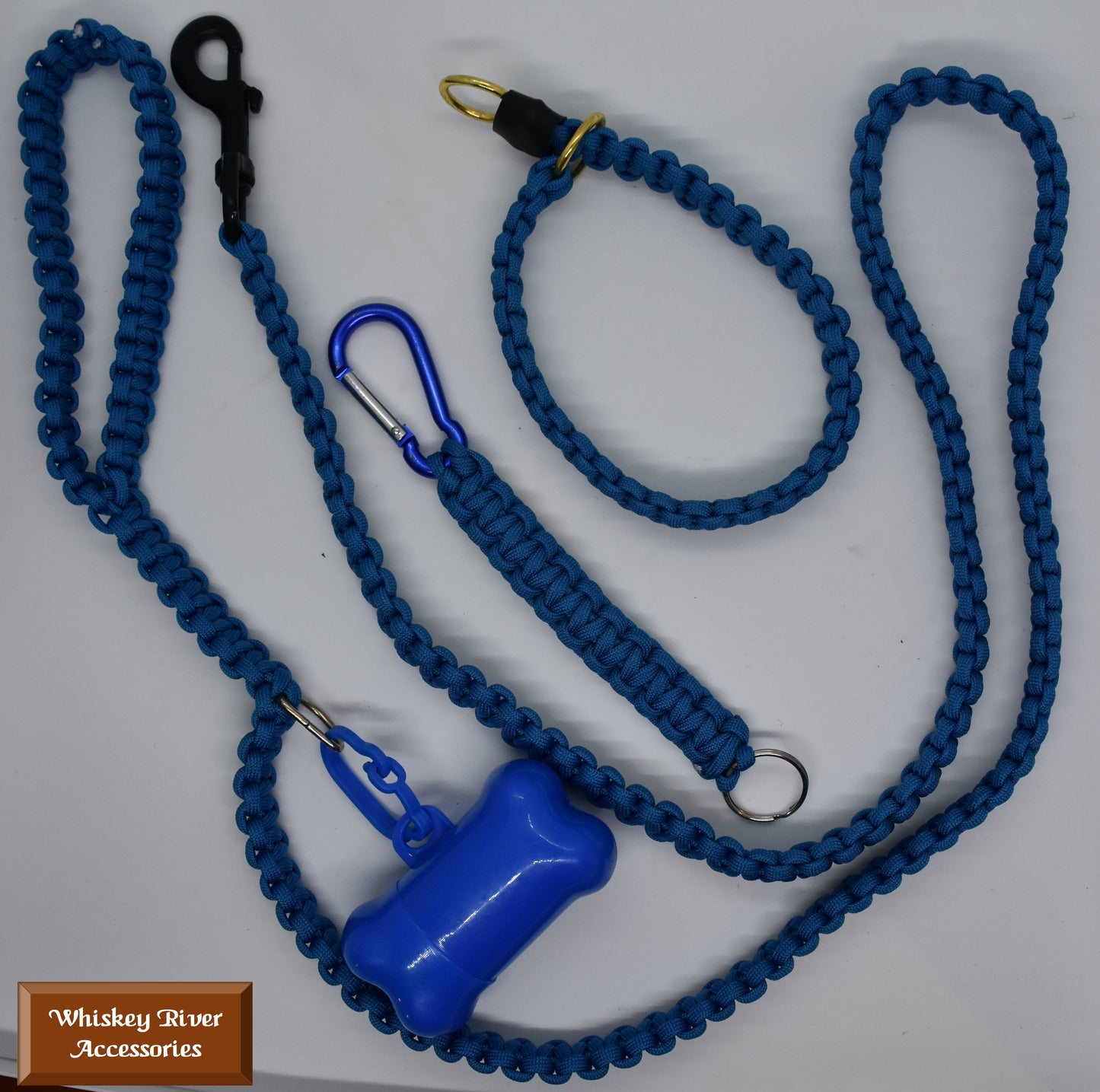 Dog set - Lead, collar, bag dispenser & keychain