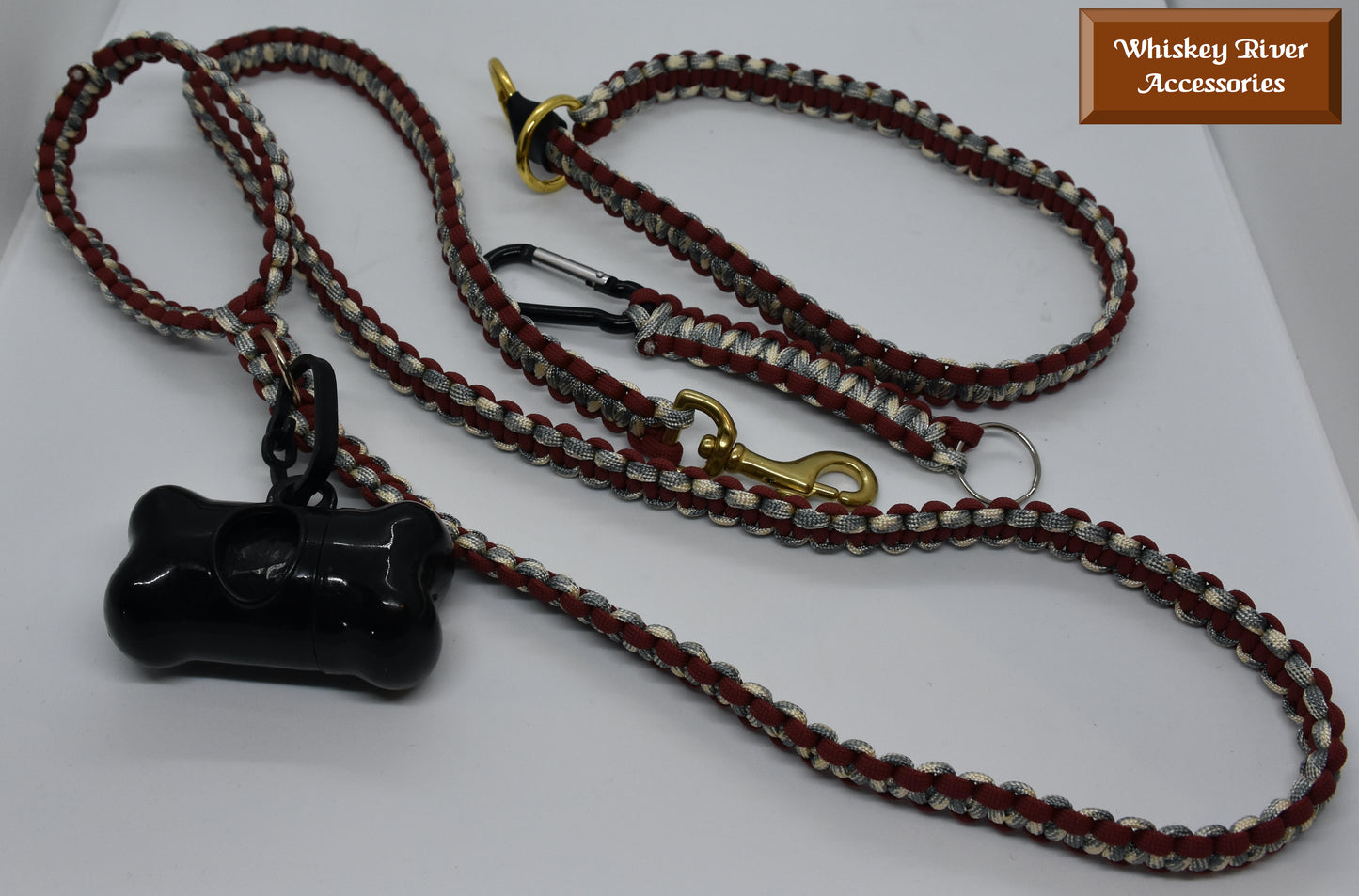 Dog set - Lead, collar, bag dispenser & keychain