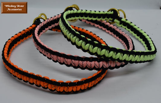 Dog slip collar from paracord