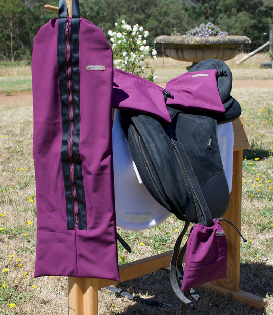 Matching set - Bridle Bag, Stirrup Covers & Spur bag